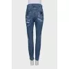Blue ripped jeans