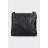 Men's bag with branded embossing