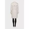 Double-breasted trench coat with buckles