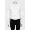 White denim jacket with patch pockets