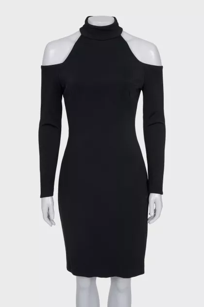 Off-the-shoulder, fitted dress
