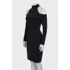 Off-the-shoulder, fitted dress