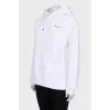 White Le Sweatshirt Brod hoodie