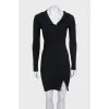 Long sleeve buttoned bodycon dress