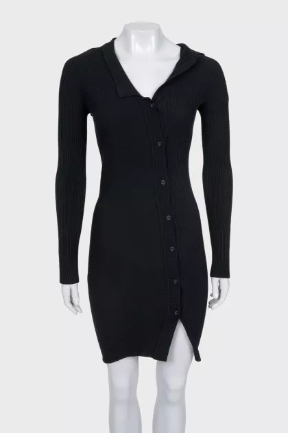 Long sleeve buttoned bodycon dress