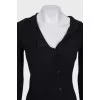 Long sleeve buttoned bodycon dress