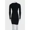 Long sleeve buttoned bodycon dress