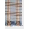 Wool and cashmere scarf with a plaid print