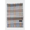 Wool and cashmere scarf with a plaid print