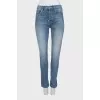 Джинси slim fit з фірмовою вишивкою
