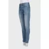 Джинси slim fit з фірмовою вишивкою
