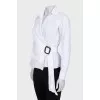 Fitted wrap shirt with buckle