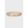 Solid bracelet with crystals