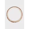 Solid bracelet with crystals