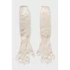 Long cashmere gloves