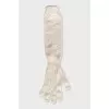 Long cashmere gloves