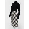 Combined wool dress