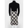 Combined wool dress