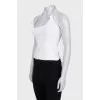 White top with metallic decor