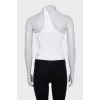 White top with metallic decor