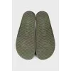 Men's rubber flip-flops with logo