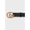 Black wide belt GG Marmont