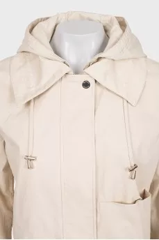 Two-piece fitted trench coat
