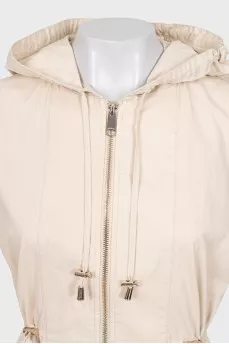 Two-piece fitted trench coat