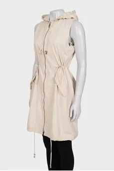 Two-piece fitted trench coat