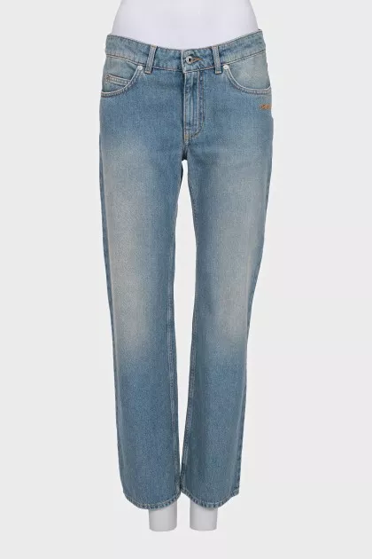 Regular fit blue jeans