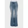 Light blue flared jeans with pockets
