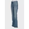 Light blue flared jeans with pockets