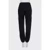 Sports pants with a white logo