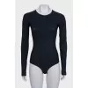 Long sleeve bodysuit with buttons