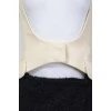 Two tone mini dress with wrap skirt