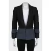 Two-tone fitted jacket
