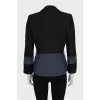 Two-tone fitted jacket