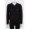 Tweed checkered jacket