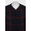 Tweed checkered jacket