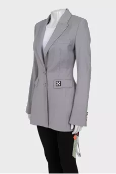 Gray fitted jacket