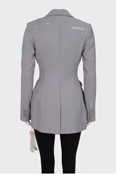 Gray fitted jacket