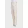 Beige jeans with creases