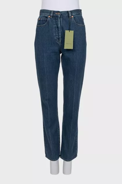 Dark blue regular fit jeans