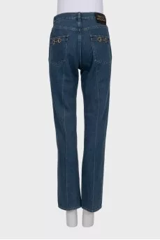Dark blue regular fit jeans