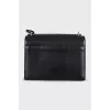Sunset black leather bag