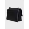 Sunset black leather bag