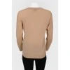 Jumper with red inscription
