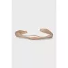 Embossed silver clasp bracelet