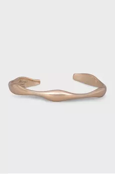 Embossed silver clasp bracelet