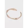 Embossed silver clasp bracelet